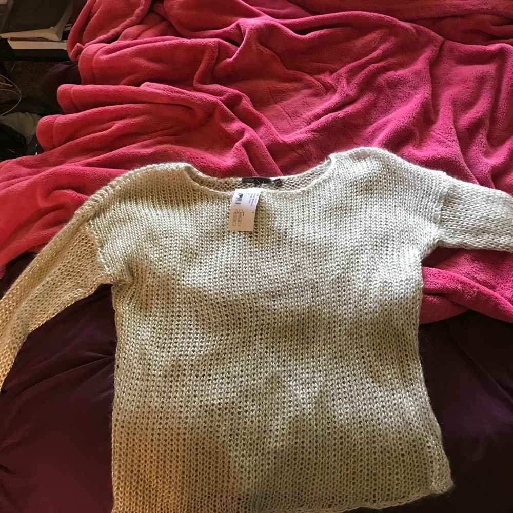 Fuzzy silver Vince sweater